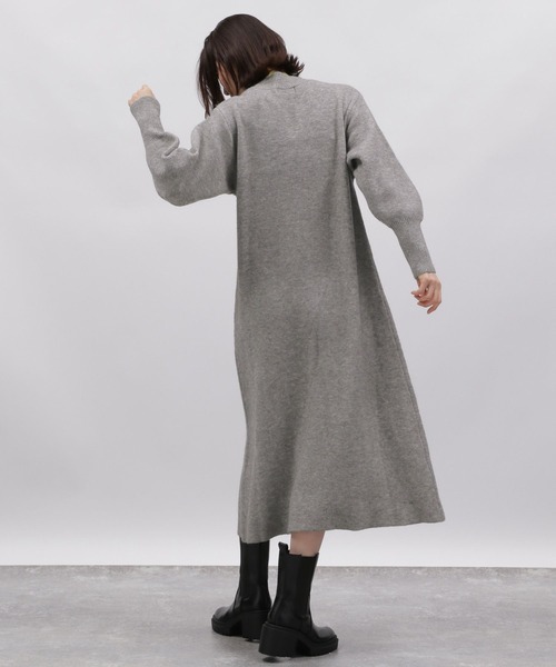 LAKOLE（ラコレ）の「Aラインニットワンピース / 988019（ワンピース・レディース・ブラック/ヘザーグレー/サンドグレー・SMALL/MEDIUM）」の14枚目の写真