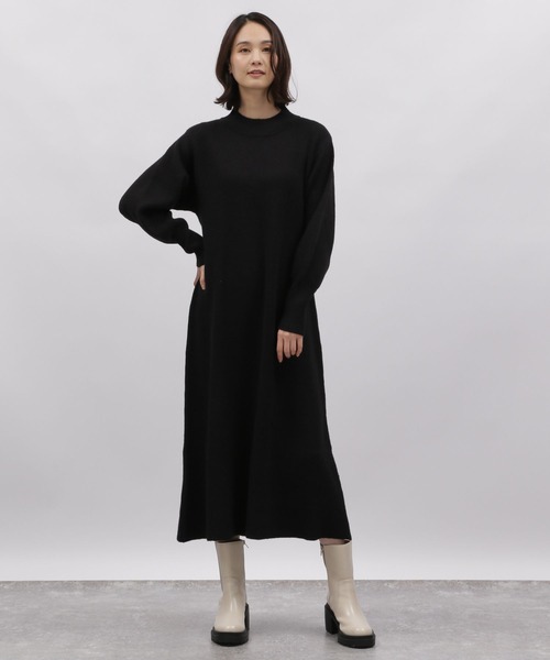 LAKOLE（ラコレ）の「Aラインニットワンピース / 988019（ワンピース・レディース・ブラック/ヘザーグレー/サンドグレー・SMALL/MEDIUM）」の22枚目の写真