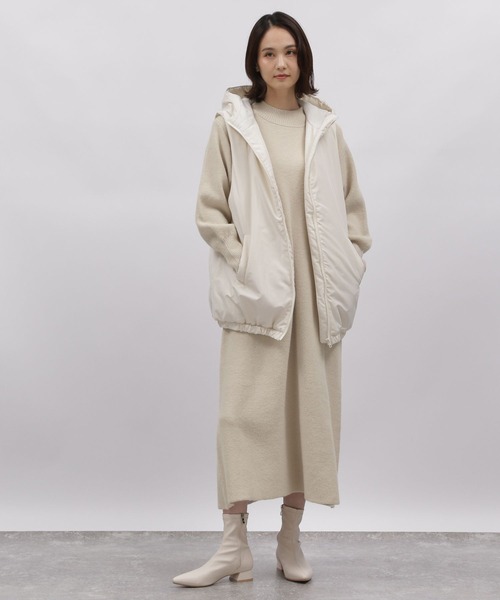 LAKOLE（ラコレ）の「Aラインニットワンピース / 988019（ワンピース・レディース・ブラック/ヘザーグレー/サンドグレー・SMALL/MEDIUM）」の5枚目の写真