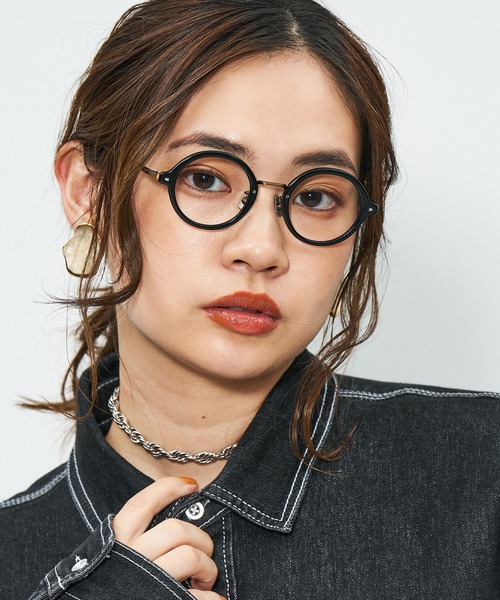 Zoff ブラック オーバーサイズラウンドメガネ Zoff（ゾフ）の「ラウンド型 メガネ｜D.D.spectacles（メガネ