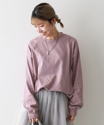 devirock（デビロック）の「綿100% お洗濯してもよれにくい ビッグシルエット 袖リブ 大人 長袖Tシャツ（Tシャツ/カットソー）」