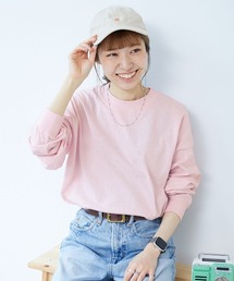 devirock（デビロック）の「綿100% お洗濯してもよれにくい ビッグシルエット 袖リブ 大人 長袖Tシャツ（Tシャツ/カットソー）」