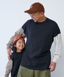 devirock（デビロック）の「綿100% お洗濯してもよれにくい ビッグシルエット 袖リブ 大人 長袖Tシャツ（Tシャツ/カットソー）」