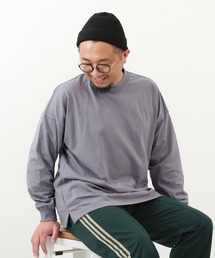 devirock（デビロック）の「綿100% お洗濯してもよれにくい ビッグシルエット 袖リブ 大人 長袖Tシャツ（Tシャツ/カットソー）」