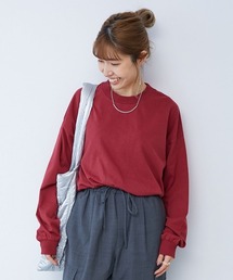 devirock（デビロック）の「綿100% お洗濯してもよれにくい ビッグシルエット 袖リブ 大人 長袖Tシャツ（Tシャツ/カットソー）」