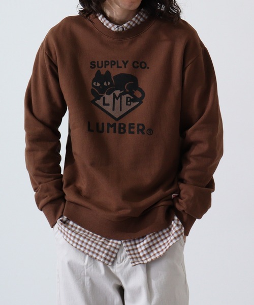 LUMBER(ランバー)の「LUMBER プリントスウェット(スウェット・メンズ・ブラウン系2/アイボリー系/ライトブルー/グレー系/ベージュ系2/アイボリー系6/オートミール/ネイビー系1/ブラウン系1/アイボリー/アイボリー系7/ブラック系/ベージュ系3/ブラック系2/セージグリーン/カーキ系/グリーン系/カーキ/ネイビー系/ピンク系2/グリーン系1/ベージュ系1/グリーン系2/ブラウン/ブルー系3/ブルー系2/アイボリー系1/アイボリー系5/アイボリー系2/ネイビー系2/ブルー系/アイボリー系3/ネイビー/アイボリー系4/ブラック系1/ピンク系/ピンク系1/ベージュ系/ブラック/グレー系1/グレー系2/グレー・LL/L/M)」の12枚目の写真
