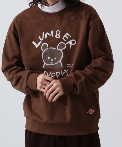 LUMBER(ランバー)の「LUMBER プリントスウェット(スウェット・メンズ・ブラウン系2/アイボリー系/ライトブルー/グレー系/ベージュ系2/アイボリー系6/オートミール/ネイビー系1/ブラウン系1/アイボリー/アイボリー系7/ブラック系/ベージュ系3/ブラック系2/セージグリーン/カーキ系/グリーン系/カーキ/ネイビー系/ピンク系2/グリーン系1/ベージュ系1/グリーン系2/ブラウン/ブルー系3/ブルー系2/アイボリー系1/アイボリー系5/アイボリー系2/ネイビー系2/ブルー系/アイボリー系3/ネイビー/アイボリー系4/ブラック系1/ピンク系/ピンク系1/ベージュ系/ブラック/グレー系1/グレー系2/グレー・LL/L/M)」の11枚目の写真