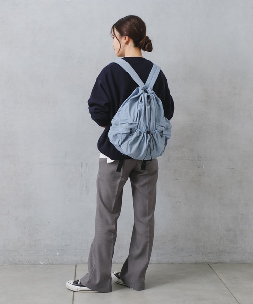 Actually（アクチュアリー）の「くしゅくしゅリュック（バックパック/リュック・レディース・ブラック/ベージュ/ブルー・フリー）」の10枚目の写真