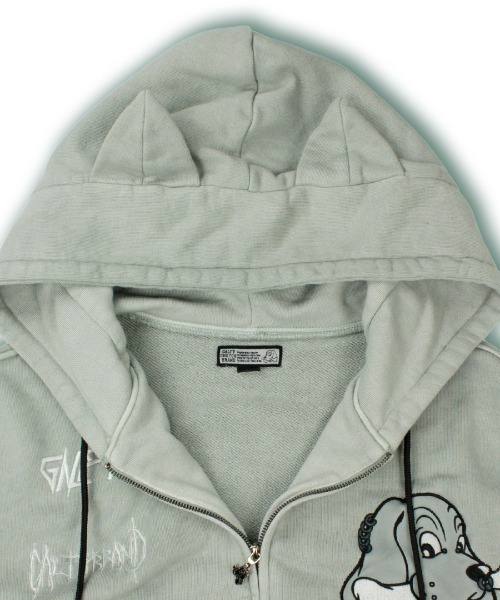 335 GALFY 染め染めデスメタルにゃんにゃんパーカー GALFY / 染め染めデスメタルにゃんにゃんパーカー