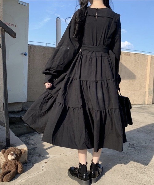 almo（アルモ）の「ティアードワンピース(BQ)（ワンピース・レディース・ブラック・FREE）」の8枚目の写真