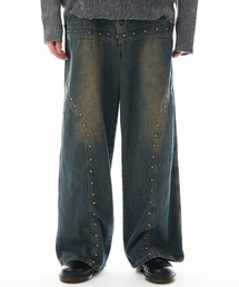 Theater code | studs denim pant / スタッズ デニムパンツ ワイドストレート(デニムパンツ)