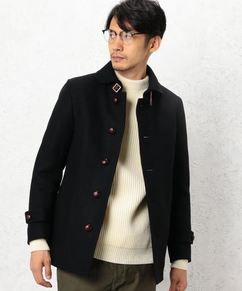green label relaxing(グリーンレーベルリラクシング)の「◎STRC MELTON ショールカラーコート(その他アウター・メンズ・ダークグレー/ベージュ/ネイビー/その他1・X-LARGE/SMALL/XX-LARGE/LARGE/MEDIUM)」の4枚目の写真