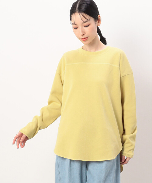 ONIGIRI（オニギリ）の「サカリバ ロングスリーブＴシャツ（Tシャツ/カットソー・レディース・イエロー/アイボリー/チャコール・FREE）」の3枚目の写真