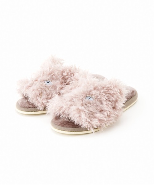 Casselini（キャセリーニ）の「Casselini HOME(キャセリーニ ホーム)フェイクファースリッパ（ルームシューズ/スリッパ・レディース・ラベンダー/アイボリー・FREE）」の17枚目の写真