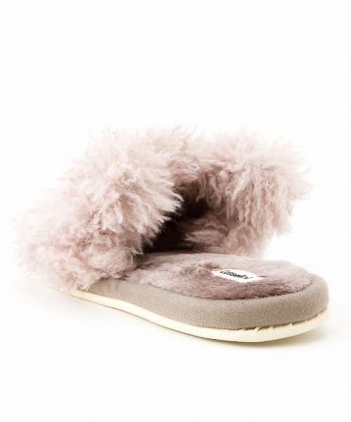 Casselini（キャセリーニ）の「Casselini HOME(キャセリーニ ホーム)フェイクファースリッパ（ルームシューズ/スリッパ・レディース・ラベンダー/アイボリー・FREE）」の21枚目の写真