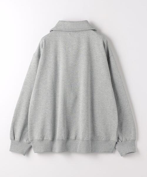 green label relaxing(グリーンレーベルリラクシング)の「裏毛 ハーフジップ プルオーバー スウェット(スウェット・レディース・モカ/オフホワイト/グレー・FREE)」の20枚目の写真
