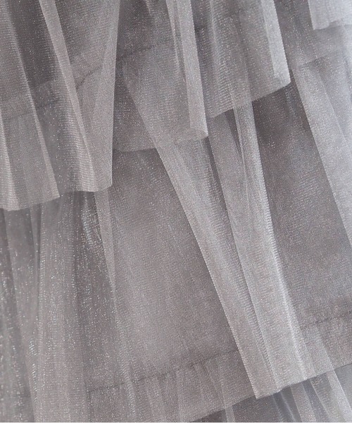 tiptop(ティップトップ)の「チュール段々ティアードスカート(スカート・レディース・チャコールグレー/アイボリー/ブラック/ホワイト系その他/ブラック系その他・FREE)」の22枚目の写真