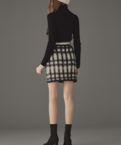 emiriawiz(エミリアウィズ)の「Cotton cloud check knit skirt(スカート・レディース・ホワイト/マルチ・SMALL/MEDIUM)」の10枚目の写真