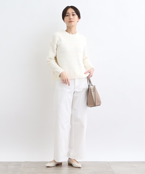 INDIVI(インディヴィ)の「◆【洗える】ストレートワイド カラーデニムパンツ(デニムパンツ・レディース・ライトブルー/ピンク/ホワイト系・40/38/36/05/12/15 /13/19/03/07)」の5枚目の写真