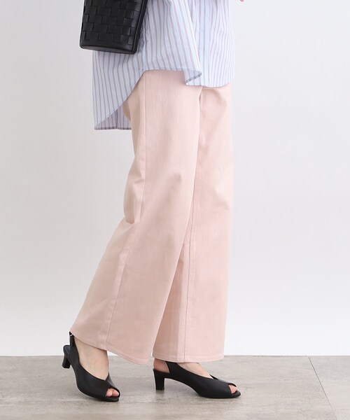 INDIVI(インディヴィ)の「◆【洗える】ストレートワイド カラーデニムパンツ(デニムパンツ・レディース・ライトブルー/ピンク/ホワイト系・40/38/36/05/12/15 /13/19/03/07)」の8枚目の写真