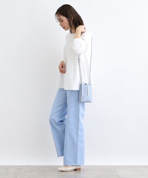 INDIVI(インディヴィ)の「◆【洗える】ストレートワイド カラーデニムパンツ(デニムパンツ・レディース・ライトブルー/ピンク/ホワイト系・40/38/36/05/12/15 /13/19/03/07)」の10枚目の写真