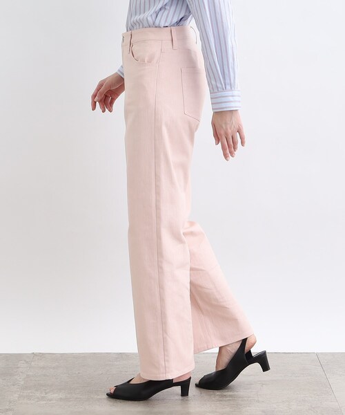 INDIVI(インディヴィ)の「◆【洗える】ストレートワイド カラーデニムパンツ(デニムパンツ・レディース・ライトブルー/ピンク/ホワイト系・40/38/36/05/12/15 /13/19/03/07)」の18枚目の写真