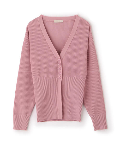 FREE'S MART（フリーズマート）の「◆ウエストシェイプリブニットカーディガン（カーディガン/ボレロ・レディース・ホワイト/ピンク/ライトグリーン/ブラック・FREE）」の10枚目の写真