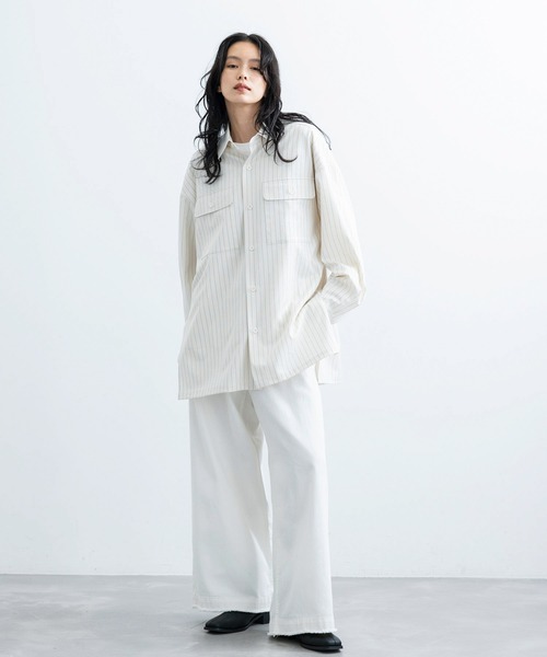 JUNRED(ジュンレッド)の「【 追加生産 】ヴィンテージデニムマキシフレアパンツ(デニムパンツ・メンズ・オフホワイト/ブラック/ネイビー・S/M/L)」の12枚目の写真