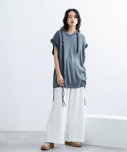 JUNRED(ジュンレッド)の「【 追加生産 】ヴィンテージデニムマキシフレアパンツ(デニムパンツ・メンズ・オフホワイト/ブラック/ネイビー・S/M/L)」の14枚目の写真