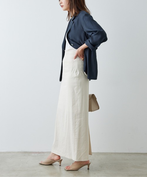 GALLARDAGALANTE（ガリャルダガランテ）の「サスペンダータイトスカート（スカート・レディース・ネイビー/ベージュ・0/1）」の14枚目の写真