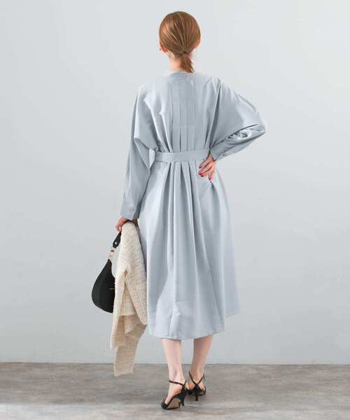 URBAN RESEARCH ROSSO WOMEN（アーバンリサーチ　ロッソ）の「ウエストベルトドルマンワンピース（ワンピース・レディース・ブルー系その他/イエロー/チャコールグレー・FREE）」の14枚目の写真