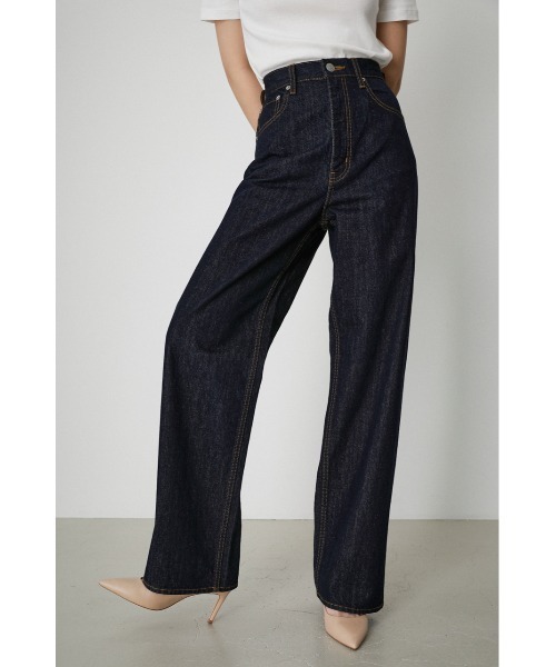 AZULDENIMハイウエストワイドデニム