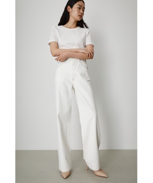 AZULDENIMハイウエストワイドデニム