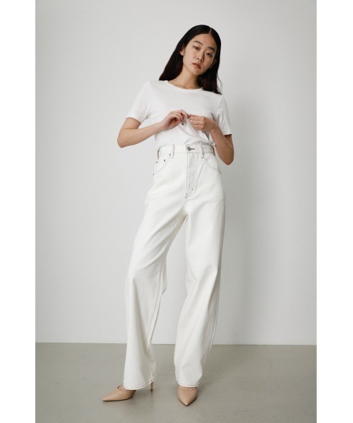 AZULDENIMハイウエストワイドデニム