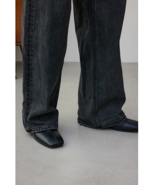 AZUL by moussy(アズールバイマウジー)の「AZUL DENIM ハイウエストワイドデニム(デニムパンツ・レディース・ライトブルー/ワンウォッシュ/ライトブラック/ライトベージュ/オフホワイト・SMALL/X-SMALL/MEDIUM/LARGE)」の18枚目の写真