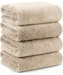 Mofuwa（モフワ ）の「Mofuwa マイクロファイバー  ヒアルロン酸配合バスタオル 4枚セット（タオル）」