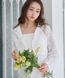 レースショートシャツジャケット