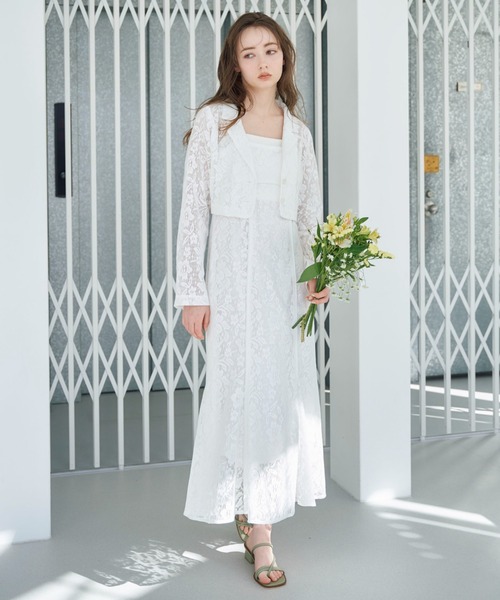 archives（アルシーヴ）の「レースショートシャツジャケット（テーラードジャケット・レディース・ブラック/オフホワイト/ブルー・MEDIUM）」の21枚目の写真