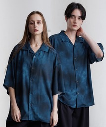 CLEL | 【CLEL】2Way Multi Pattern Drape Short Sleeve Shirt/2way 花柄 アブストラクト柄ドレープ半袖シャツ(シャツ/ブラウス)