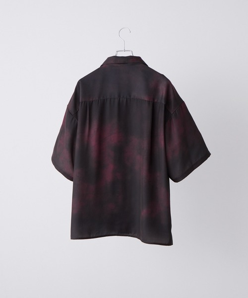 CLEL】2Way Multi Pattern Drape Short Sleeve Shirt/2way 花柄