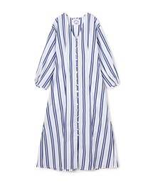 Evi Grintela Serenity コットン ストライプシャツワンピース