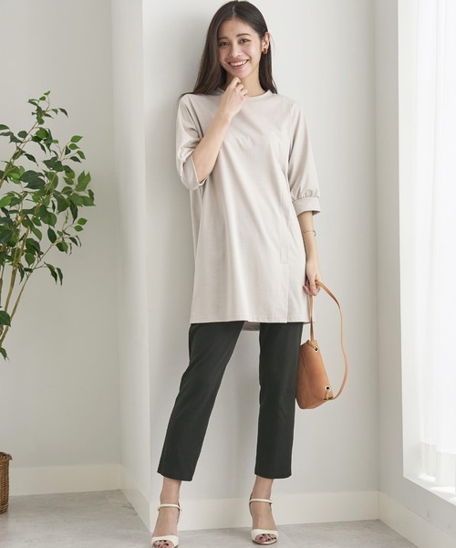 BELLUNA PLUS(ベルーナ)の「美ストレッチアンクル丈レギンスパンツ股下60cm(その他パンツ・レディース・ブラック/ベージュ系/ライトグリーン系/パープル系/インディゴブルー/オフホワイト/ライトイエロー/ケミカルウォッシュ/ライトパープル/セージグリーン/コーラル・LARGE/SMALL/MEDIUM/X-LARGE)」の16枚目の写真