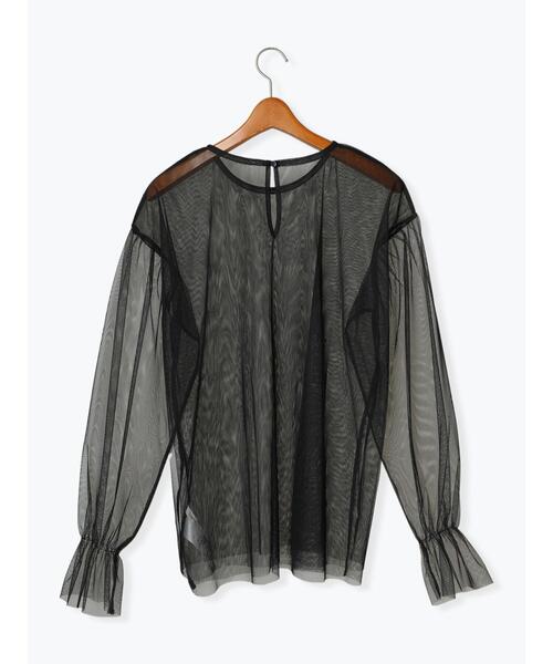 Lugnoncure（ルノンキュール）の「チュール袖パフトップス（Tシャツ/カットソー・レディース・オフホワイト/ブラック・F）」の20枚目の写真