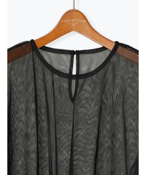 Lugnoncure（ルノンキュール）の「チュール袖パフトップス（Tシャツ/カットソー・レディース・オフホワイト/ブラック・F）」の21枚目の写真