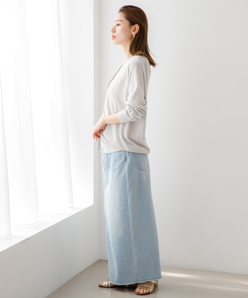 URBAN RESEARCH Sonny Label（アーバンリサーチサニーレーベル）の「『2サイズ展開/接触冷感』クールミストカーディガン（カーディガン/ボレロ・レディース・ブルー系その他/ピンク/ブラック/グレー系その他・L/SHORT）」の18枚目の写真