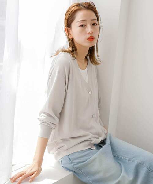 URBAN RESEARCH Sonny Label（アーバンリサーチサニーレーベル）の「『2サイズ展開/接触冷感』クールミストカーディガン（カーディガン/ボレロ・レディース・ブルー系その他/ピンク/ブラック/グレー系その他・L/SHORT）」の21枚目の写真