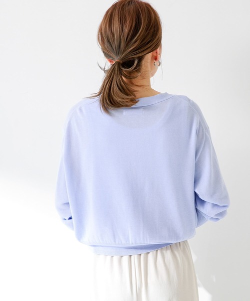 URBAN RESEARCH Sonny Label（アーバンリサーチサニーレーベル）の「『2サイズ展開/接触冷感』クールミストカーディガン（カーディガン/ボレロ・レディース・ブルー系その他/ピンク/ブラック/グレー系その他・L/SHORT）」の16枚目の写真