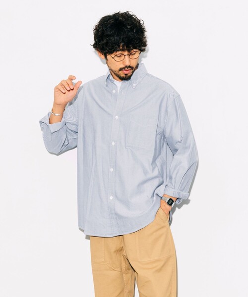 セール】オックスフォード ボタンダウン ロングスリーブシャツ