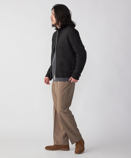 SHIPS（シップス）の「SHIPS: Reflax(R) ワイド スラックス（スラックス・メンズ・グレー/ブラック/ネイビー/ブラウン・SMALL/MEDIUM/LARGE/X-LARGE）」の7枚目の写真