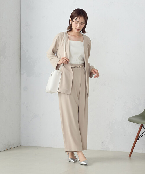 COMME CA ISM(コムサイズム)の「リブ キャミソール(キャミソール・レディース・ホワイト/ブラック・LARGE/MEDIUM)」の4枚目の写真